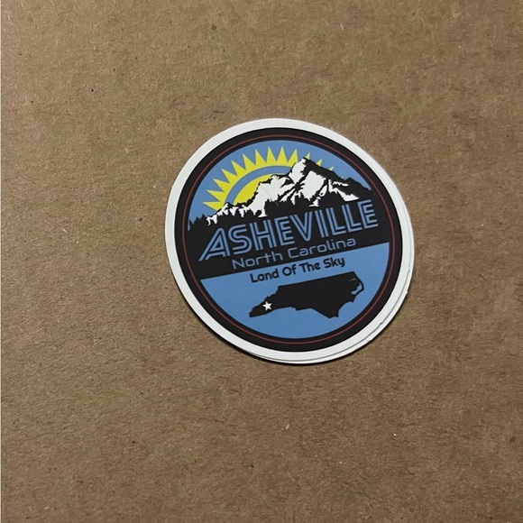 AsheVille North Carolina Matte Finish PVC Removable Waterproof Decor Accent St… - Picture 2 of 9